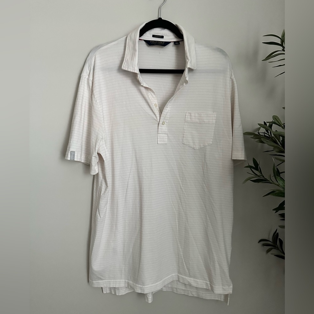 Ralph Lauren polo stretch‎ lisle Golf Polo Shirt Men’s Size large